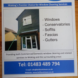 Flyer advertising Brilliant Sheen services