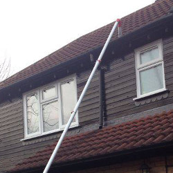 Long reach gutter cleaning